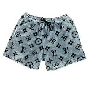 Louis Vuitton Throw Blanket Made Into Shorts